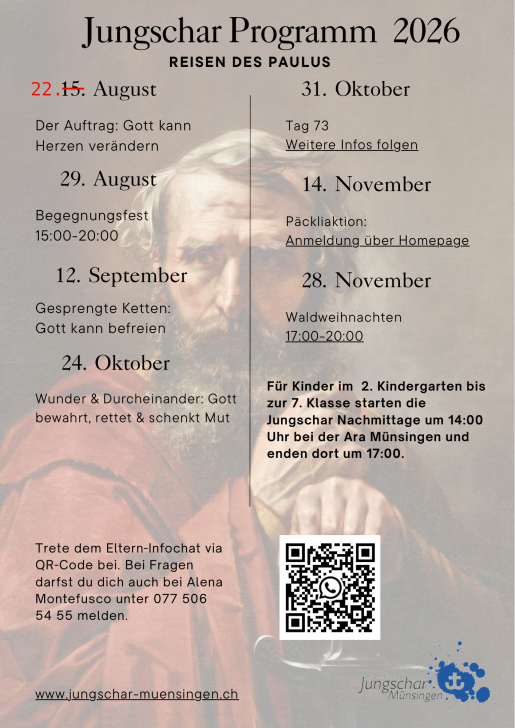 Jungscharprogramm der Jungschar Münsingen