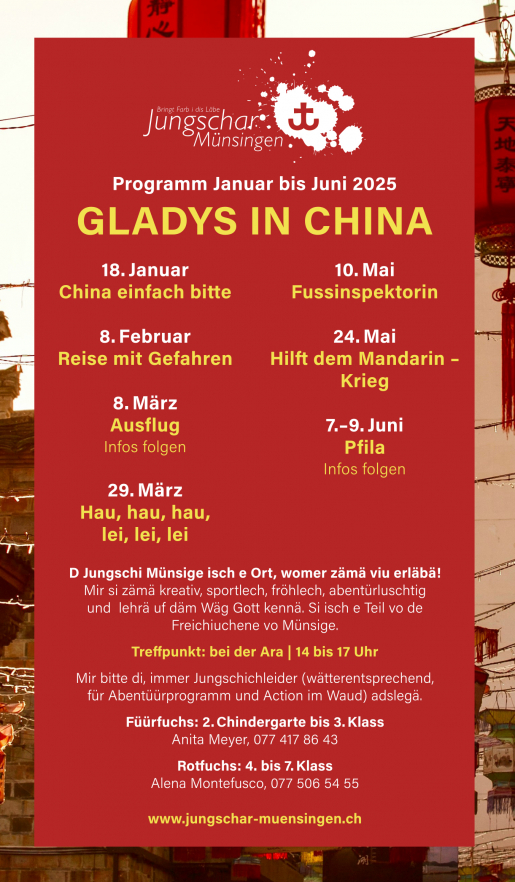 Jungscharprogramm der Jungschar Münsingen